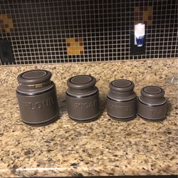4 Ceramic Canister Set