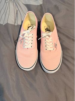 Nearly new pink vans size 8