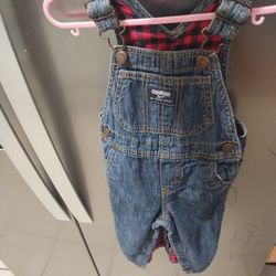 Toddler Boy Overalls And Size 5 Shoes