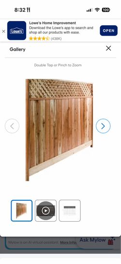 For sale new 6’x8’ wooden fence