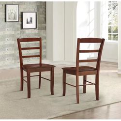Madrid Espresso Wood Dining Chair (Set of 2)