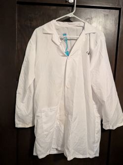 S136) white lab coat scientist, Halloween costume