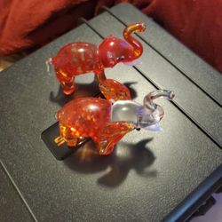Glass Bloom elephants