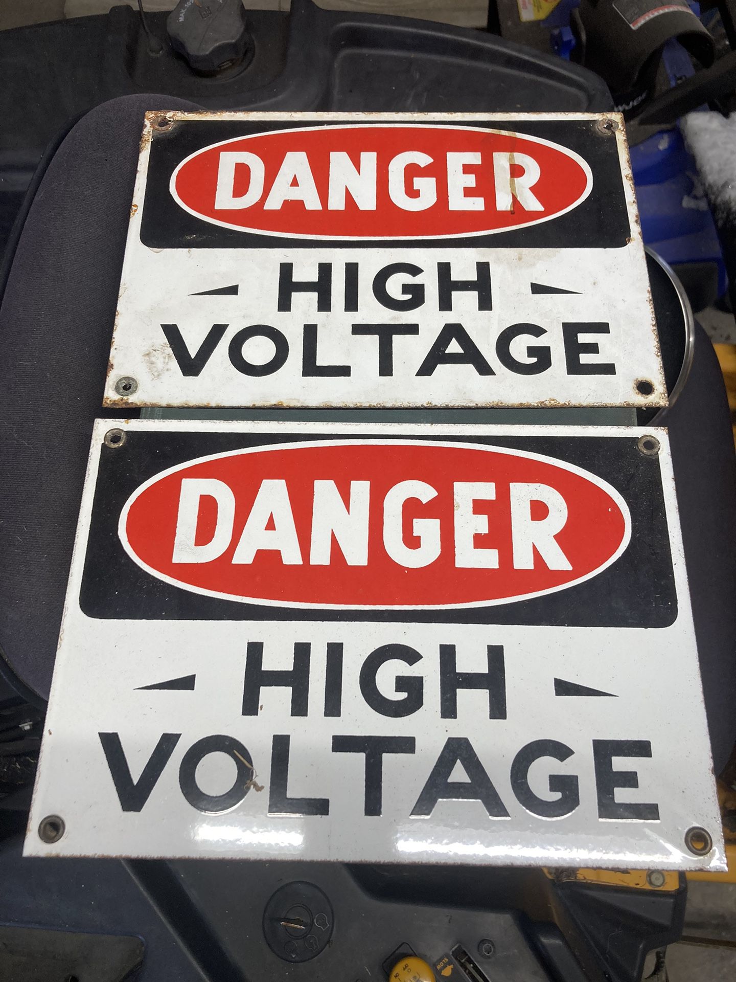 4 Porcelain Signs