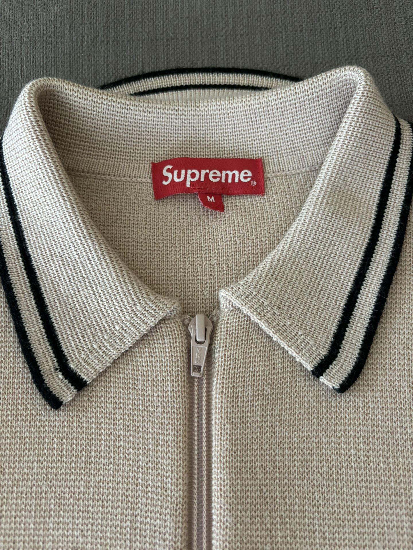 Supreme Fw16 Zip Up Polo Sweater Pink for Sale in Pasadena, CA 