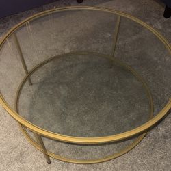 Glass 2 Layered Center Table 