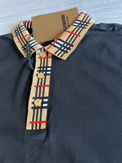 Burberry Polo Shirt Mens Black