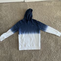 Blue-White Gradient Hollister Hoodie: Adult S