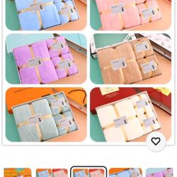 3 Piece Coral Fleece Towel Set