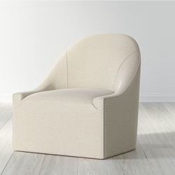 New! 2 available Saatva Anais Chair Natural Linen *delivery*