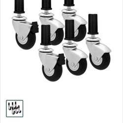 Fast Fit Heavy Duty Caster Wheels - 6 pc  