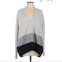 White House Black Market Colorblock Pullover Sweater Size Medium