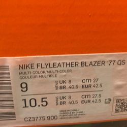 Nike Flyleather Blazer 77 Size 9