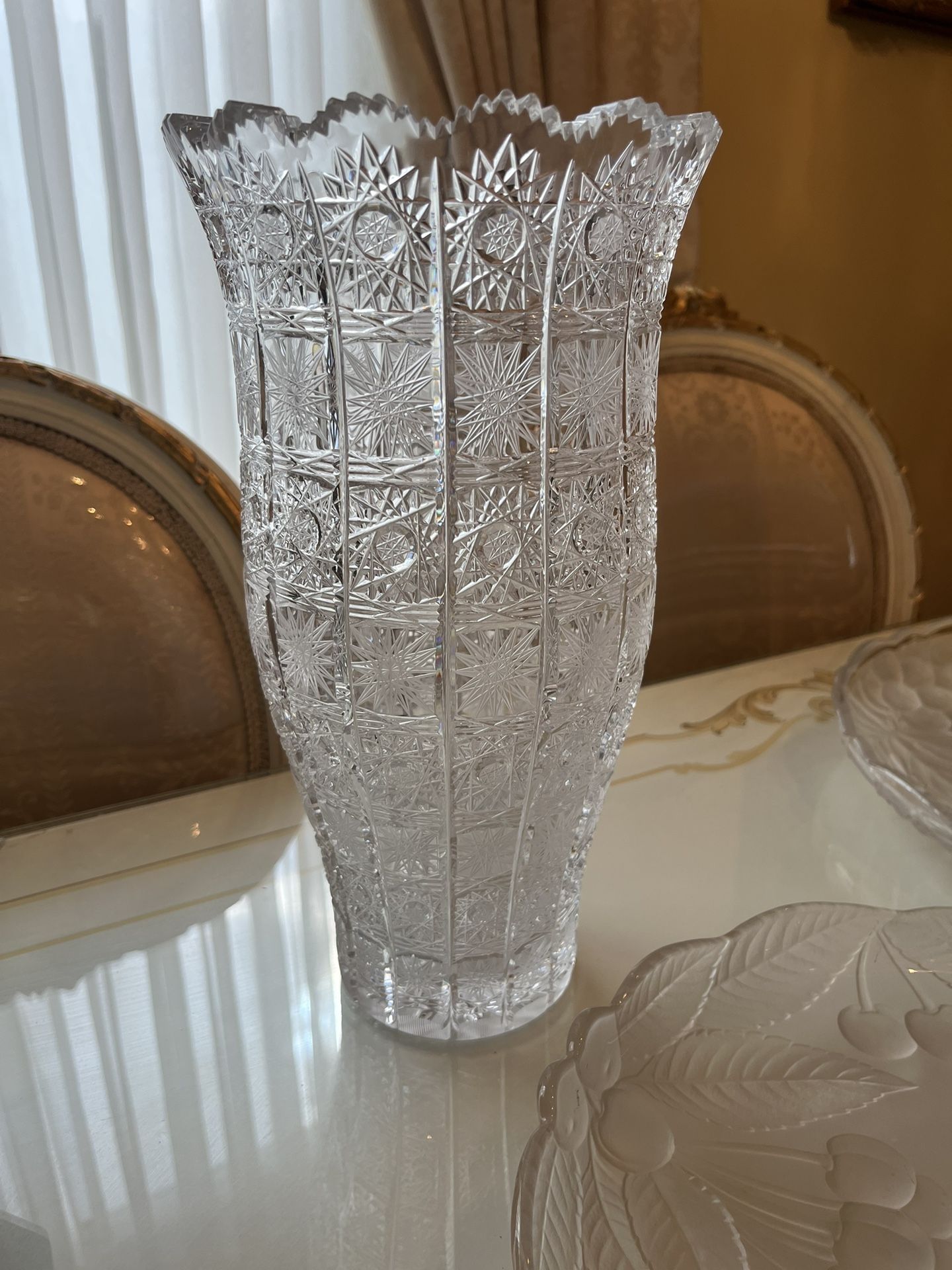 Beautiful crystal vase