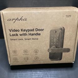 T229 Video Door Lock 6-in-1 Keyless Entry Fingerprint Deadbolt Handle Doorbell