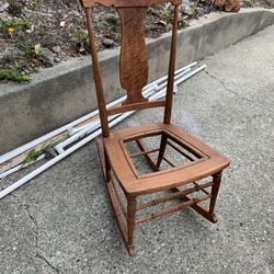 Wooden Rocking Chair Thumbnail
