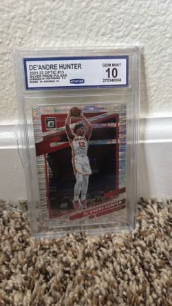 2021-22 Donruss Optic De’Andre Hunter Silver Prizm Pulsar #13 CCG Gem Mint 10 🔥