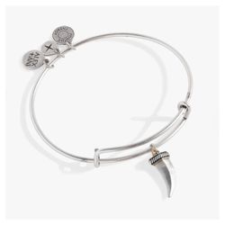 Two-Tone Horn Charm Bangle