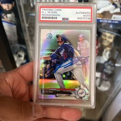 D.J. Peters Rookiegraph Baseball Card