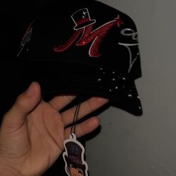 Brand New Custom Fitted Hat (Rhinestone)