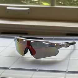 Brand New Oakley Sunglasses Radar Ev Path Prizm Red/Orange Polarized Lenses w/ White Frame 009208