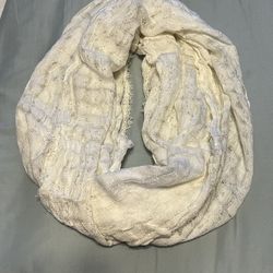 Creamy White Infinity Scarf