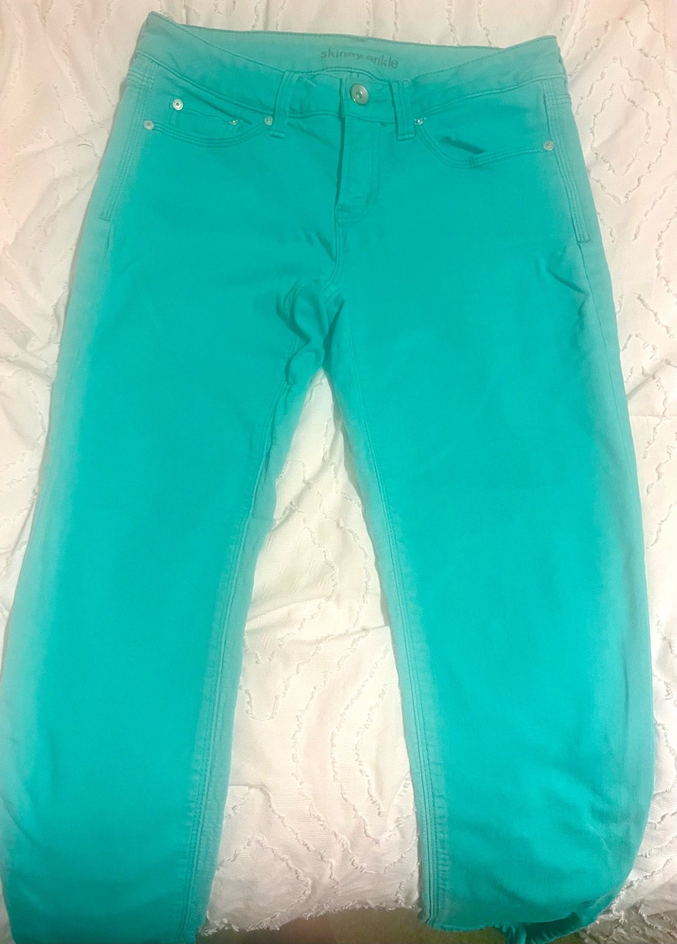 Skinny Ankle size 26/2 teal skinny jeans