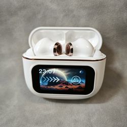 ANC Active Noise Cancellation Wireless Earphone Touch Screen Bluetooth Earbuds