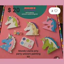 New Mondo Llama arty party unicorn painting kit


