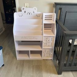 Nursery Bookshelf And Toy Storage 