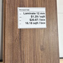 Bronzed Oak 12mm Laminate Flooring