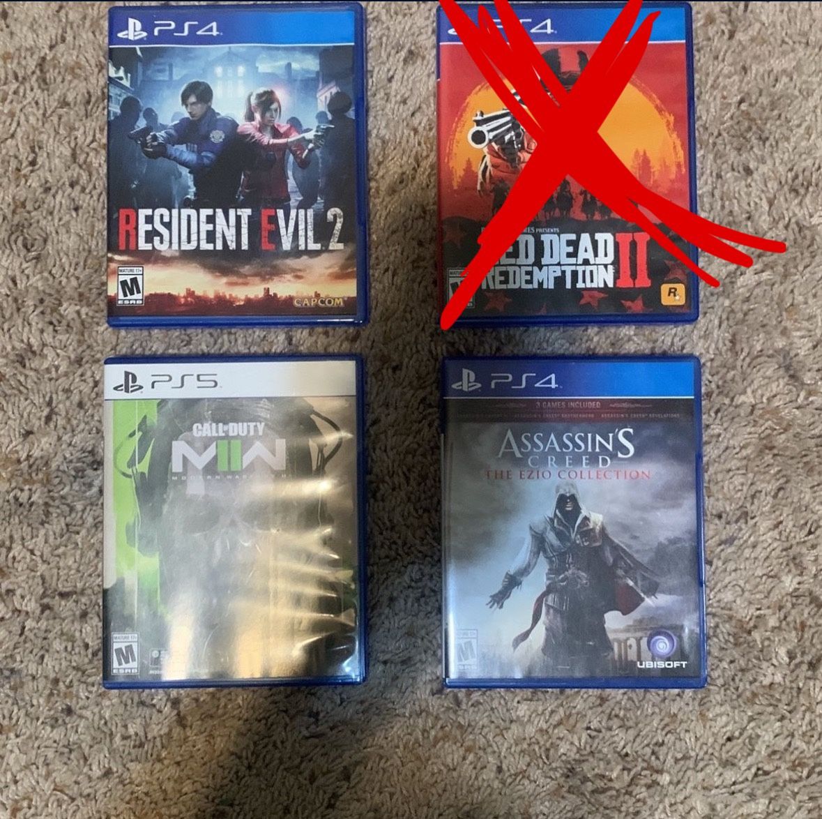 PS4/PS5 Games: $15 Each, $40 All