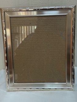 Vintage Burnes Boston 8x10 Silver Metal Photo Frame Polished, Portrait.