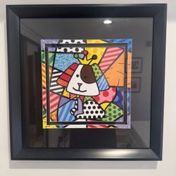 Original Signed Britto Art Piece Framed
