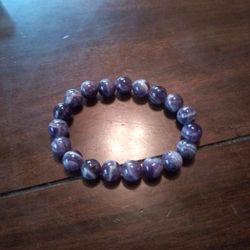 Amethyst Stretch Bracelet AAAAA Quality