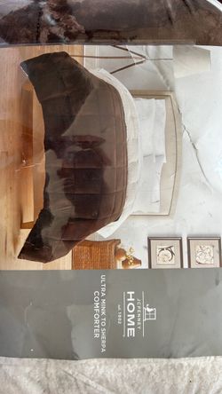 JCPenney Home Ultra Mink to Sherpa Comforter