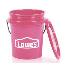 Lowe's Mini Pink Plastic Bucket Rare Viral 🌸🩷🌷 SHIPS NEXT DAY