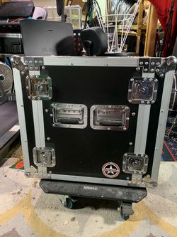 12u Road Runner 25”D X 21” W X 22” H RRWAD ATA Rack Case on Wheels RACK EQUIPMENT SOLD SEPARATELY