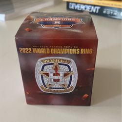Unopened 2022 World Champion Astros Ring