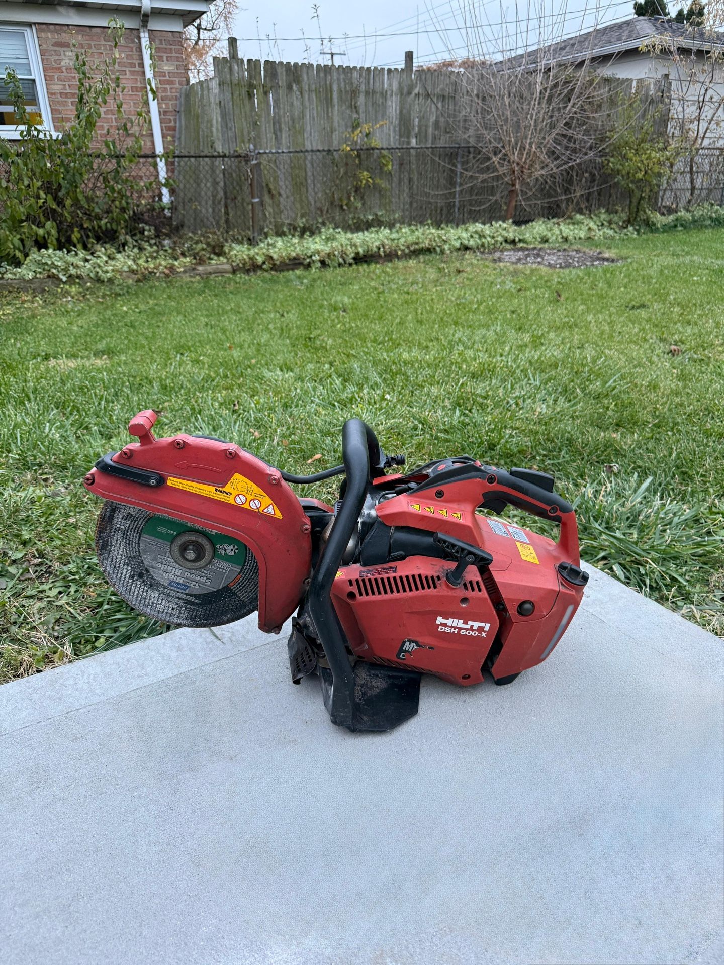 12 in. DSH 600-X Hand-Held Concrete Gas Saw with Diamond Blade