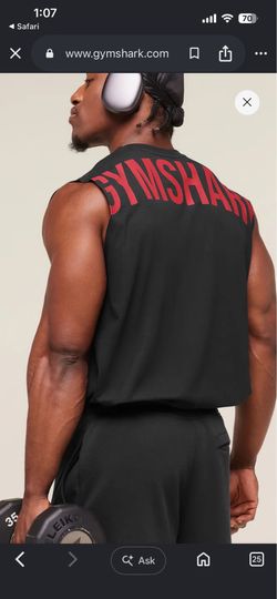 Gymshark POWER CUT OFF TANK large