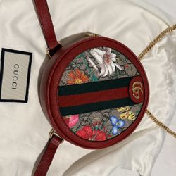 GUCCI Ophidia GG Floral Mini Supreme Backpack Bag Red