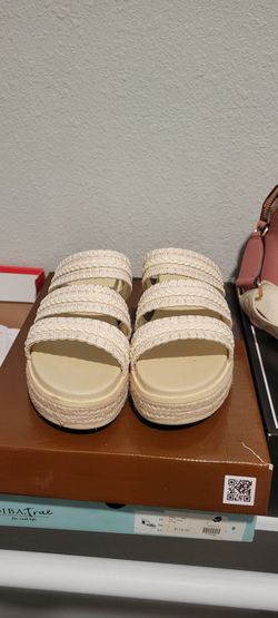 MIA Platform Espadrille Slide Sandals size 8 1/2