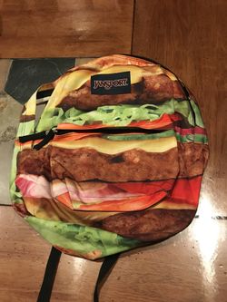 Jansport cheeseburger backpack for Sale in Sterling Heights MI OfferUp