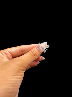Silver Moissanite Solitaire Ring