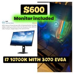 Gaming PC With Monitor $600