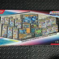 Prismatic Evolutions Lucario ex & Tyranitar ex Premium Collection (Sam's Club) 
