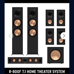 R-800F 7.1 Klipsch Home Theater Sound System 