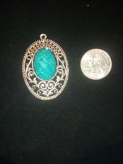 Teal pendant