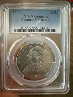 1835 Capped Bust Half Dollar PCGS VF Detail